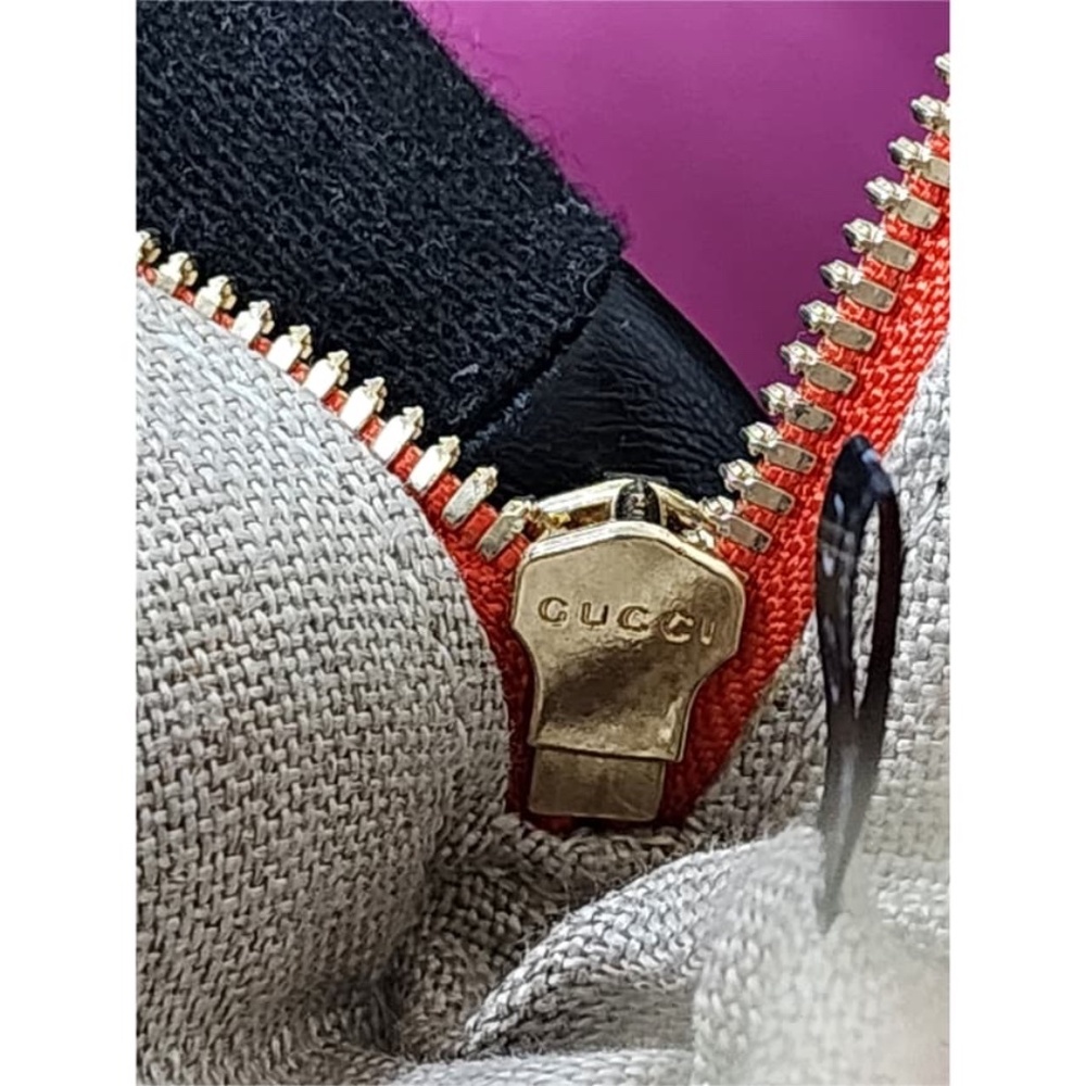 Authentic Gucci Mini Leather Interlocking G Dome … - image 11